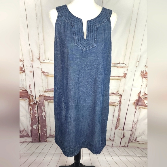 J. Jill Sleeveless Mini Summer Dress - Picture 1 of 12